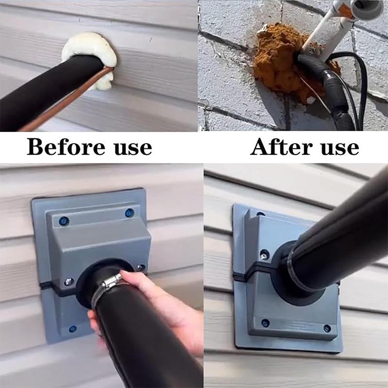 Hvac Wall Penetration & Line-Set Cover Kit Split System Adjustable Indoor/Outdoor Ac Line Set Sleeve, Water Butt Connector Kit