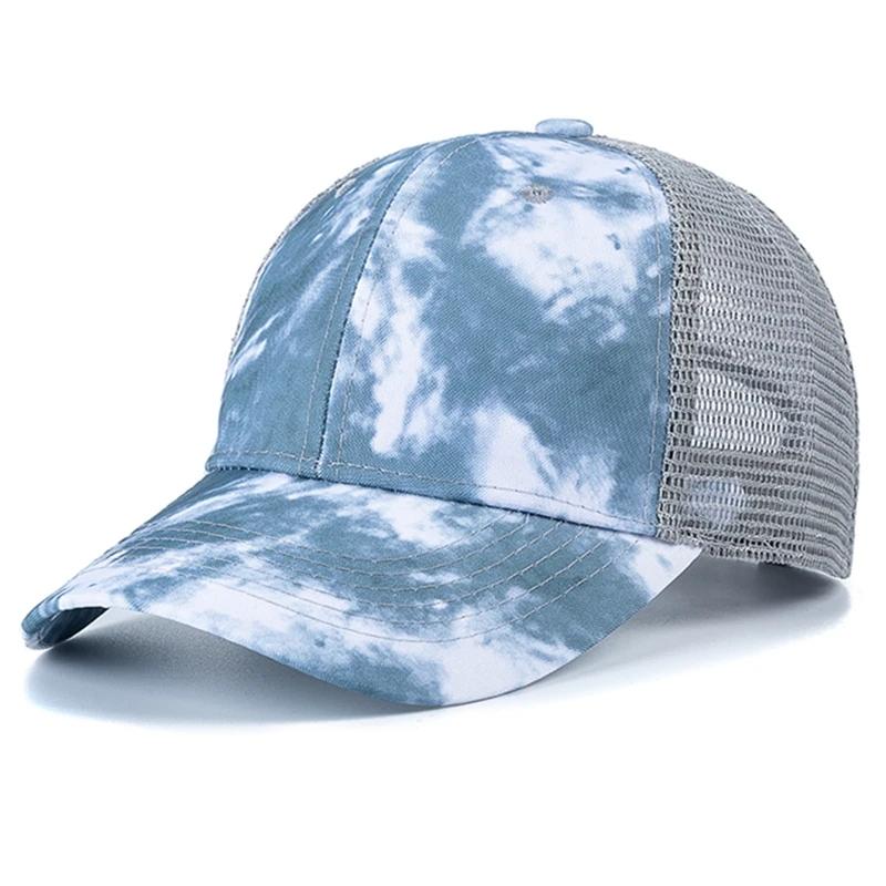Nouă Moda Femei Tie Dye Cap Multicolor Iregular Print Baseball Cap Femei Outdoor Streetwear Summer Caps Palarii