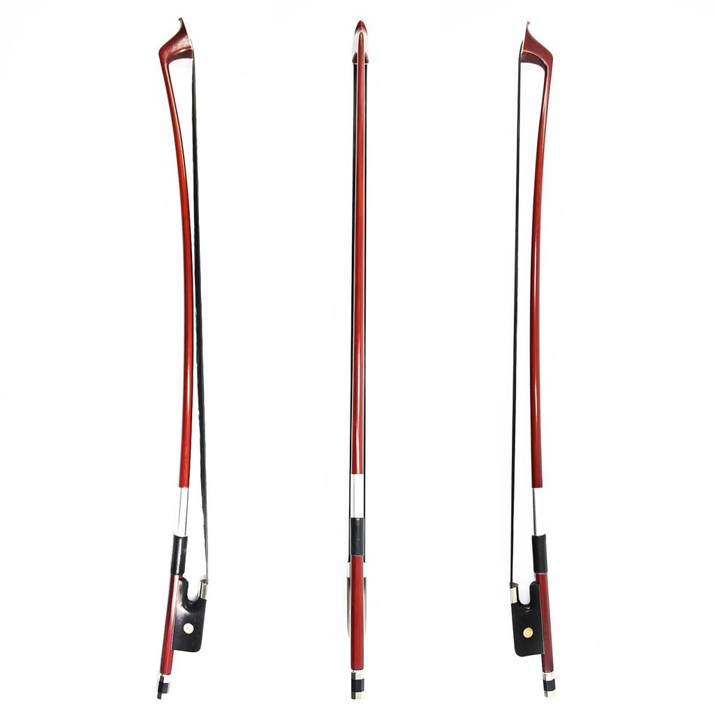 Black Horse Hair 44 Size Double Bass Bow French Model Wild Tone VINGOBOW 300BFB 72.5cm Brazilwood Stick