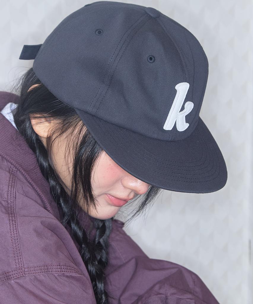Kiibi K-Logo Applique Cap Black