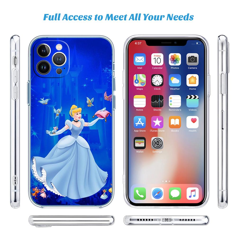 CJ36 Disney Cinderella Phone Case for Motorola Moto Edge 20 30 40 50 S30 Fusion Ultra Pro Neo Lite + G200 G23