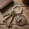 Compact Portable Alloy Horse Head Keychain Easy to Carry Design Convenient Everyday Practical Use