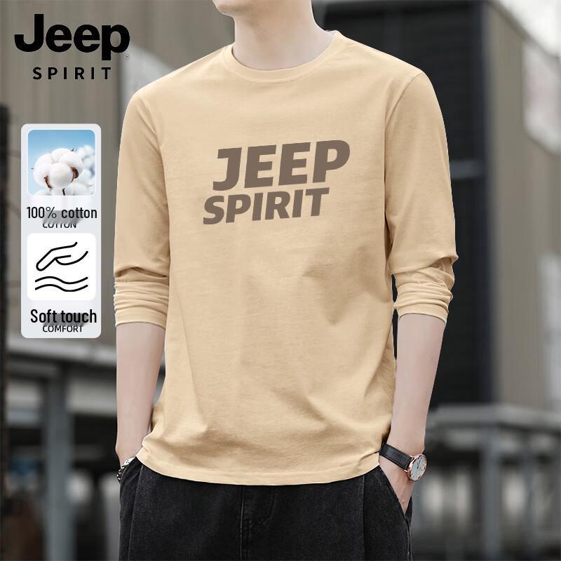 JEEP SPIRIT Men s Pure Cotton Long Sleeve T-Shirt XL