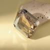Exaggerated Crystal Square Ring: Versatile Light Luxury Fashion