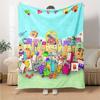 Numberblocks Theme Printed Blanket - Perfect for Couch, Bed, Travel & Outdoor Use | Machine Washable, Cozy & Durable.