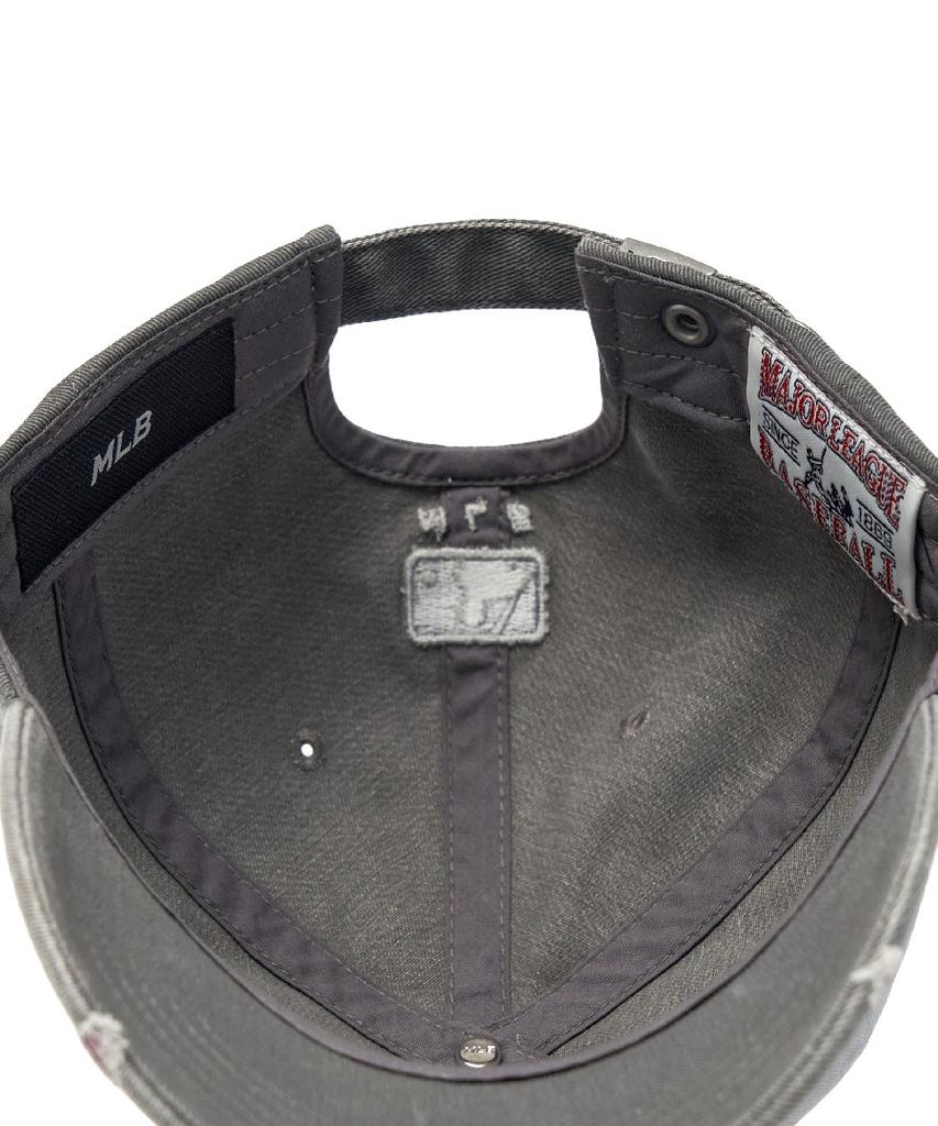 Emelbi Vintage Nano Unstructured Ball Cap Ny (Charcoal Grey)
