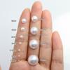 Semi-circular Simulated Pearl Beads ABS Loose Round Beads for DIY Jewelry Making Bracelet Imitation Garment Bead