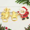 Cartoon Christmas Bottle Opener Santa Claus Snowman Can Opener Refrigerator Magnet  Christmas Day