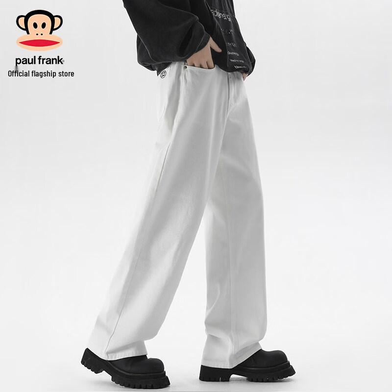 Paul Frank Men's Loose Straight Fit Pure Cotton Denim Pants
