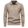 Herbstmode Design Polokragen Sweatshirts für Herren Freizeit- und Gesellschaftskleidung Hochwertige Baumwoll-Herren-Sweatshirts