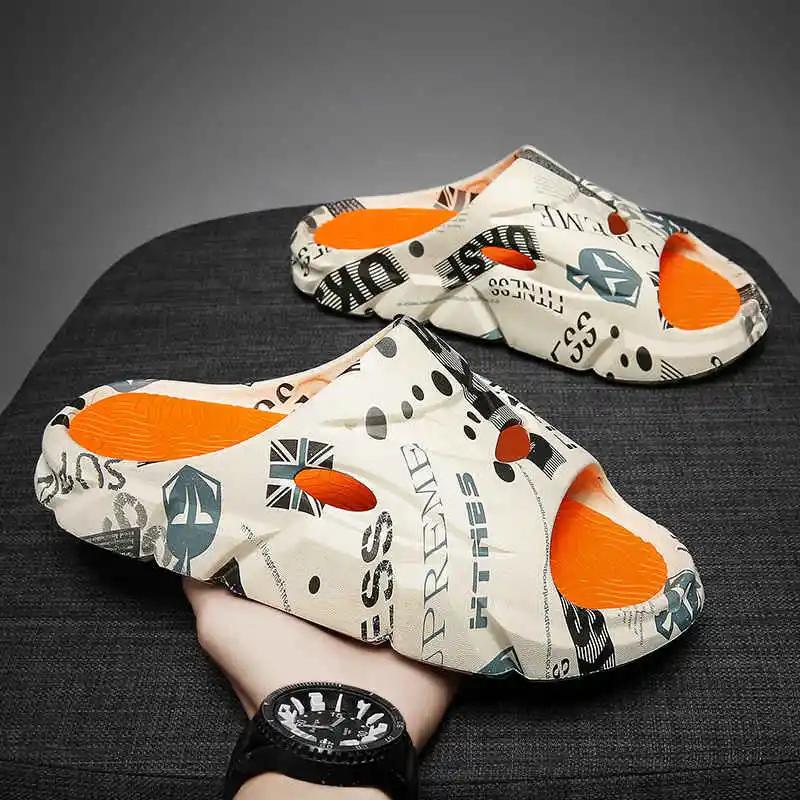 Fashion Snickers Men's Beach Sneakers Trainer Sandals 2025 Height Increase Flip Flops Male-To-Male Boty Summer Sneakers For Men Tennis