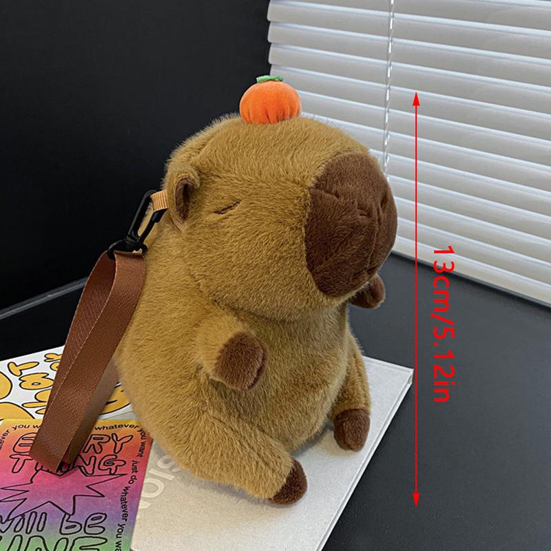 Capybara Plush Backpack Kawaii Plush Doll Fur Bag Children'S Bag Shoulder Bag Mini Backpack Gifts For Girlfriend