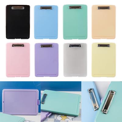 Multifunctional File Folder with Clipboard Waterproof File Organizer Box Office Writing Pad for Student Teacher School