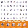 100 Teile/satz Lila Lavendel Aufkleber DIY Fashion Decals Aufkleber