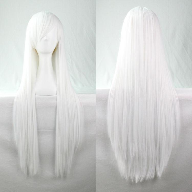 Women 80cm Long Straight Wigs Fashion Cosplay Costume Anime Hair Party Full Wigs
