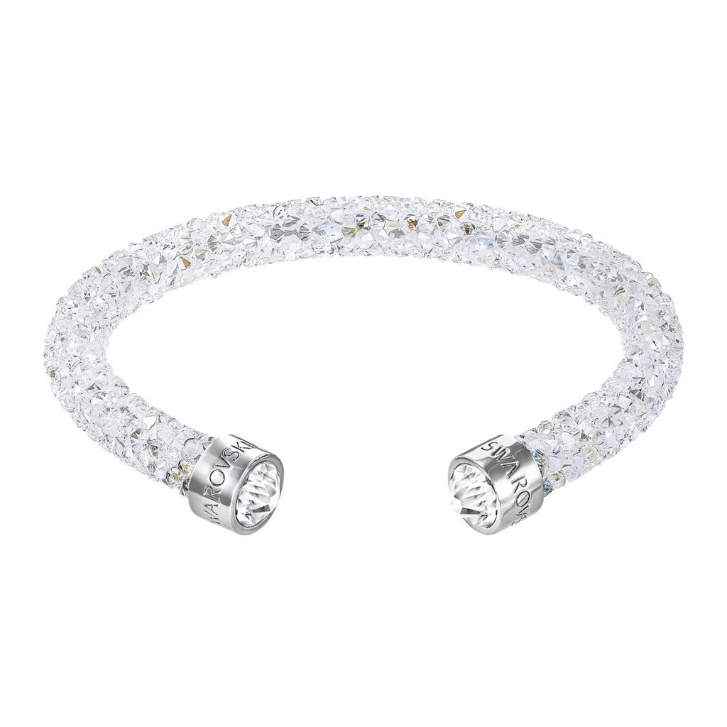 Swarovski Weißer Kristall Einzelring Weiches Armband Damen Armbänder 5255899
