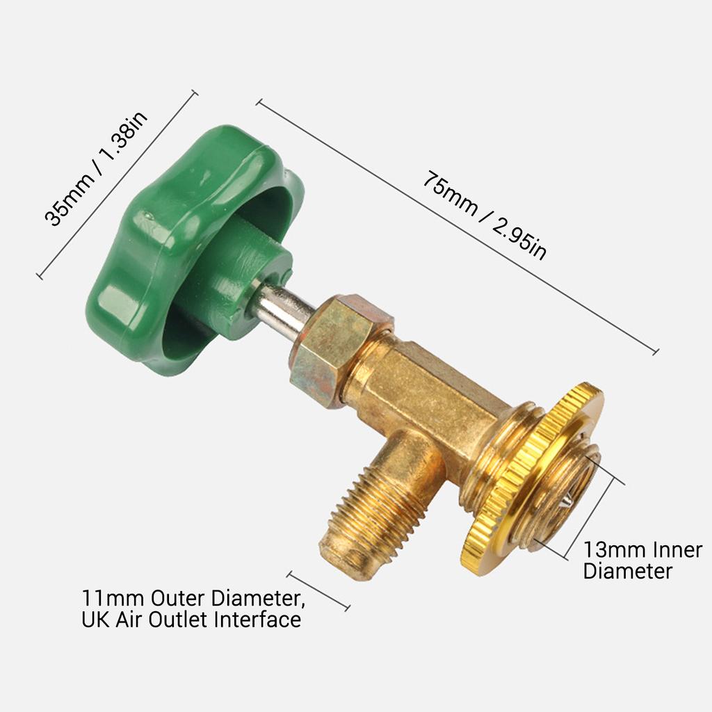 Piercing Valve for Refrigerant Can Car Air Conditioning Charge Valve Household Air Conditioner