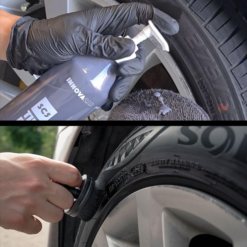 INNOVACAR SC5 TIRE a Tire Coating That Protects Tires from Cracking and Discoloration Caused by UV Rays While Maintaining Water and Easy Available In