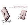 For Samsung Galaxy S25 Leather Case with Wrist Strap Wallet Stand Phone Cover