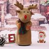 Crative Cute Christmas Tree With Christmas Hat Ornaments Elk With Scarf Toy Decoration Home Room Festival Decoration Friend Gift