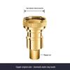 TLXT Washing Machine Faucet Adapter with Auto-Stop Nozzle