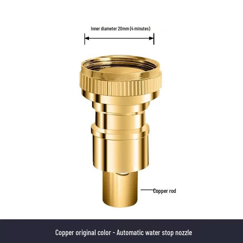 TLXT Washing Machine Faucet Adapter with Auto-Stop Nozzle