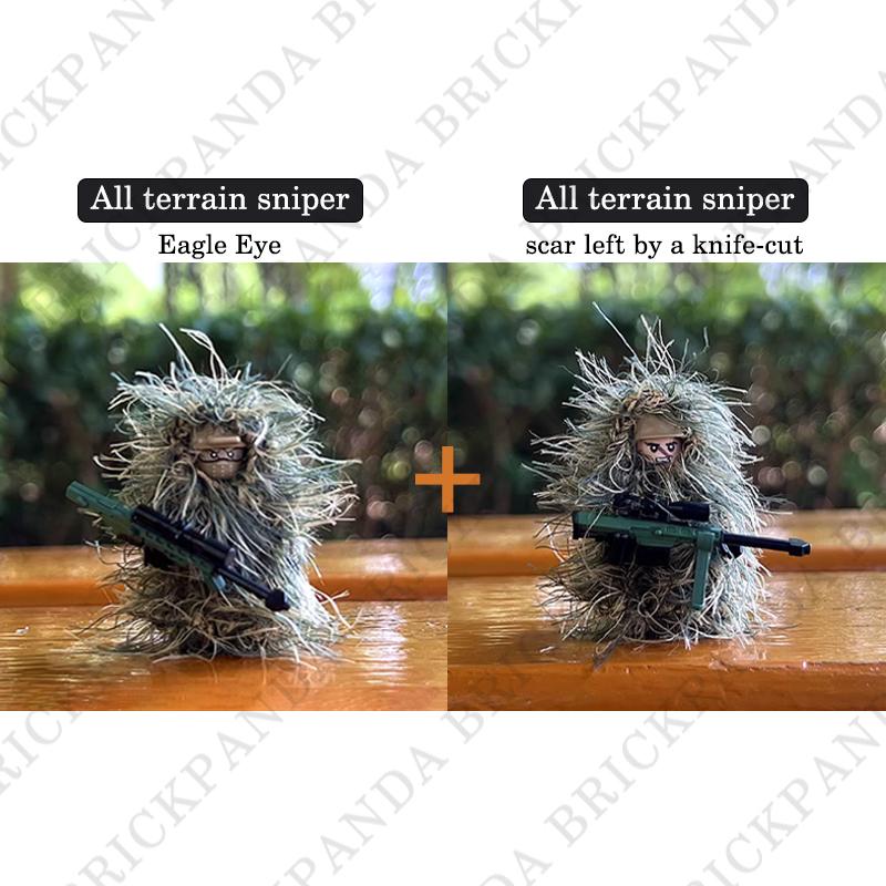 Military Series Soldier Figures Building Blocks SWAT Army Special Force Sniper Camouflage Clothes Ghillie Suit Games Bricks Toys