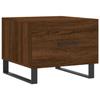 VidaXL Coffee Table Brown Oak 50x50x40 Cm Engineered Wood 829458