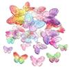 10-40pcs/lot Butterfly Acrylic Beads Gradient Color Loose Beads For Jewelry Making DIY Phone Case Handmade Gifts Accessories