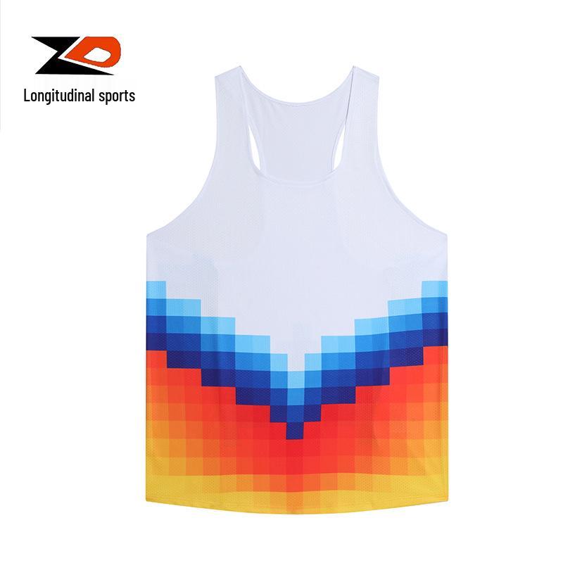 

ZD Men s Quick-Dry Ultralight Breathable Mesh Running Vest XL білий