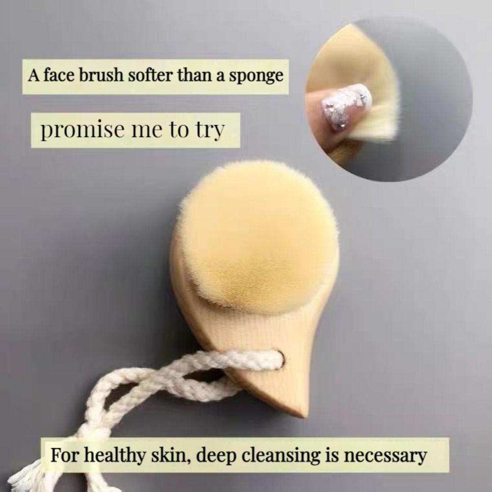 Blackhead Bamboo Charcoal Massage Scrubber Wash Face Brush Skin Care Tool Facial Cleansing Brush