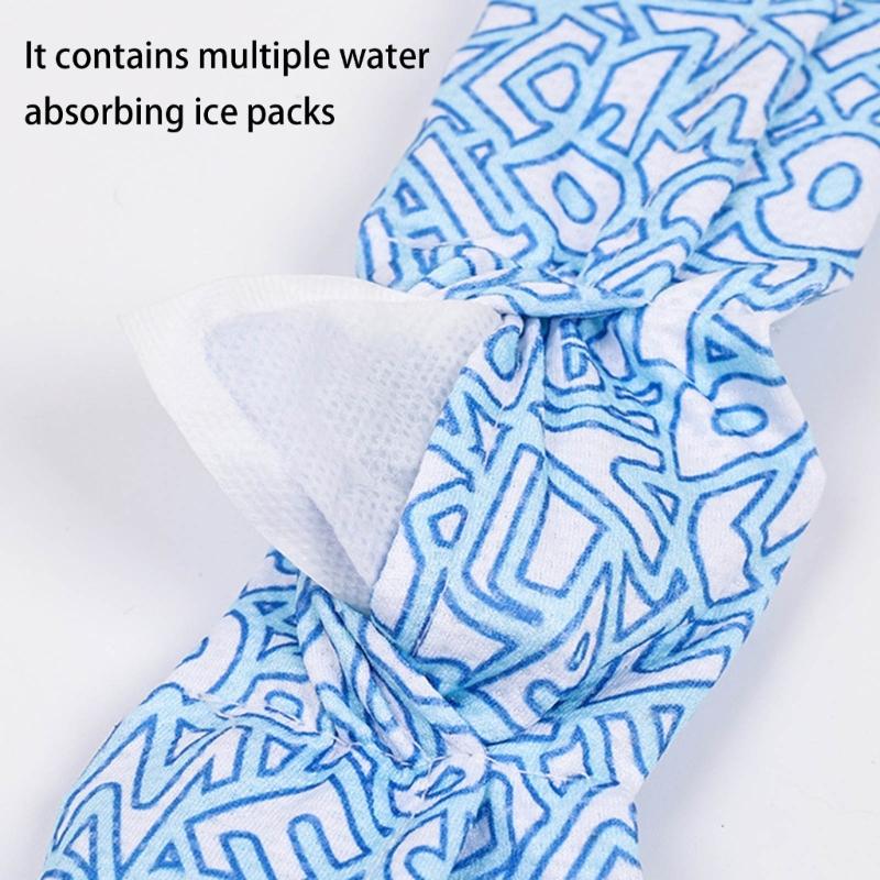 Permeable Pet Neck Wrap Regulable Cooling Bandanas Heats Reliefs Bandanas for Summer Heats Reliefs