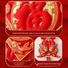 Fú Character Chinese Knot Pendant for Living Room - Large, High-Grade Peace Festival Decoration for New Home Entrance Wall