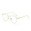 New fashion color-changing myopia glasses men's large frame metal frame Luo Xin anti-blue glasses female Internet celebrity glasses frame