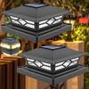 2PCS Solar LED Post Lights Portable Bright Fence Post Cap Light Decoration Stigma Lamp for Outdoor Garden Porch Patio Yard
