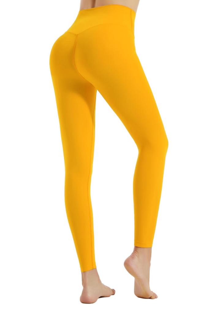 VEROMAN Leggings for Highly Training, Gym, Fitness, Color-Brilliant, Contest, ppi-lef082 (Orange, M)