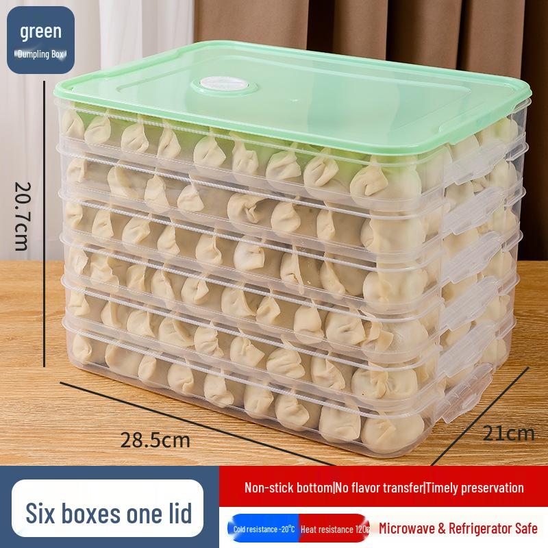 

Многослойный пластиковый контейнер для хранения пельменей пищевого класса для кухни и морозильной камеры