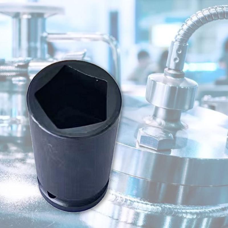 Upgraded Carbon Steel 1/2Inch Drive 13/16Inch Pentagon Socket Pentagon Socket Tool for Pentagonal Nut and Bolts