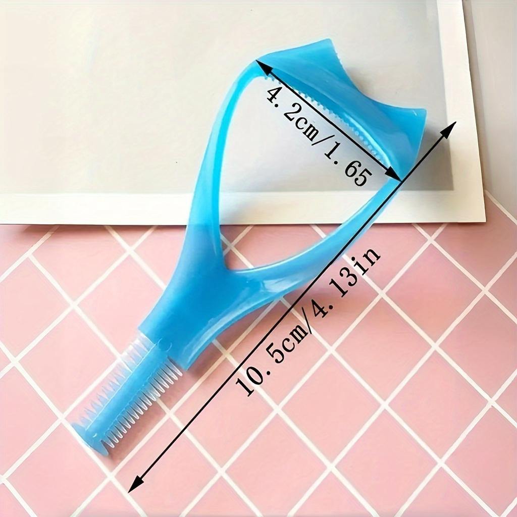 1 Stück 3-in-1 Make-up-Tool für Lidschatten, Magische Nützliche Kosmetik Mascara Wimpernkamm & Eyeliner Schablone, Applikator Hilfskarte Werkzeug, Wiederverwendbarer Make-up Helfer