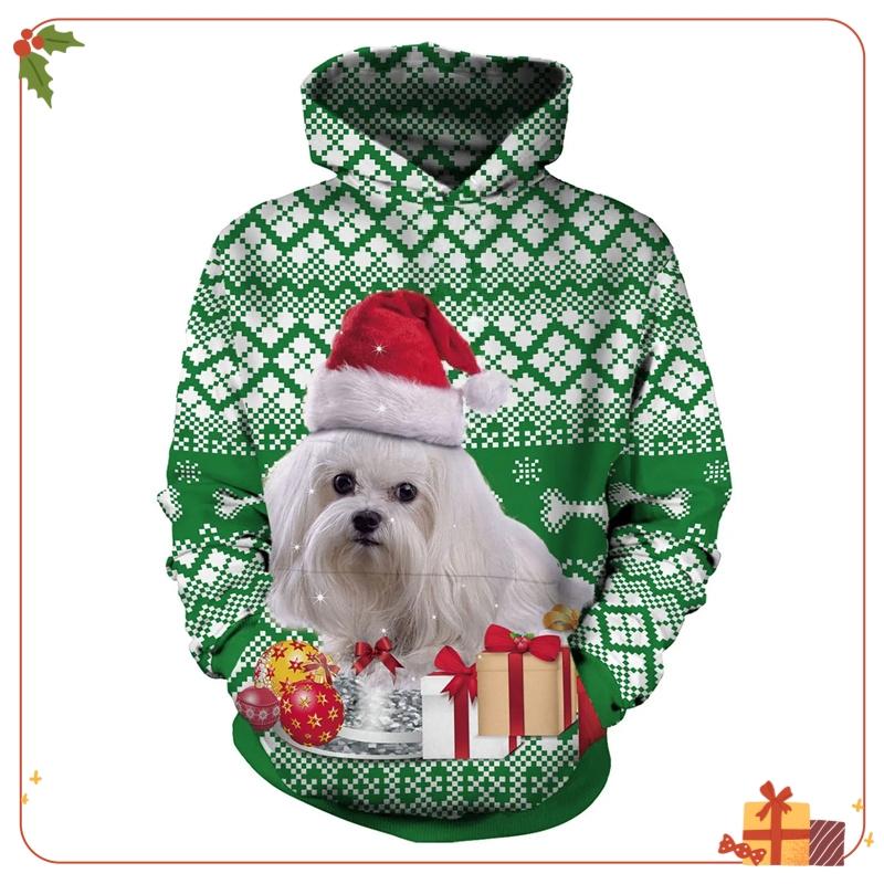 Merry Christmas Sweatshirts Cartoon Pullover Hoodies for Kids Clothes Santa Claus Girl Clothes Snowman Sweatshirts Boys Clothing