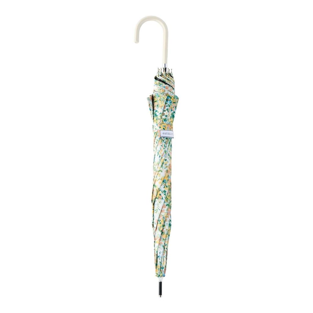Long UV Suitable for both sunny and rainy Floral Orange MoonbatEsta Parasol, Umbrella, Ultra-lightweight, First-class protection, days, pattern,
