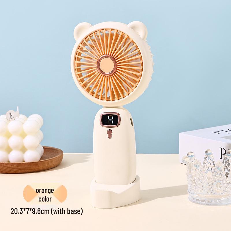 Portable USB Mini Fan - Silent Handheld & Desktop Fan for Travel or Study