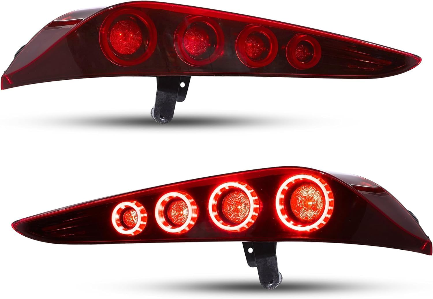 

VLAND Toyota GR Supra Taillights Flowing Turn Signals Opening Motion Left and Right Set Taillights LED 2019 and Later Red For oyota GR Supra 5th Gen