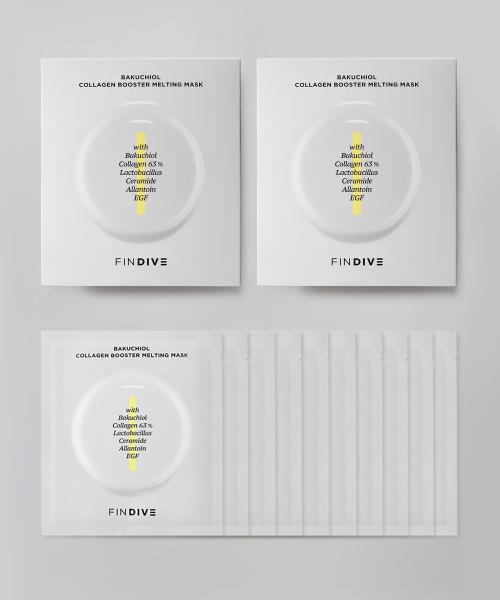 Findive Тающая маска-бустер с бакучиолом и коллагеном (10 листов) NONE