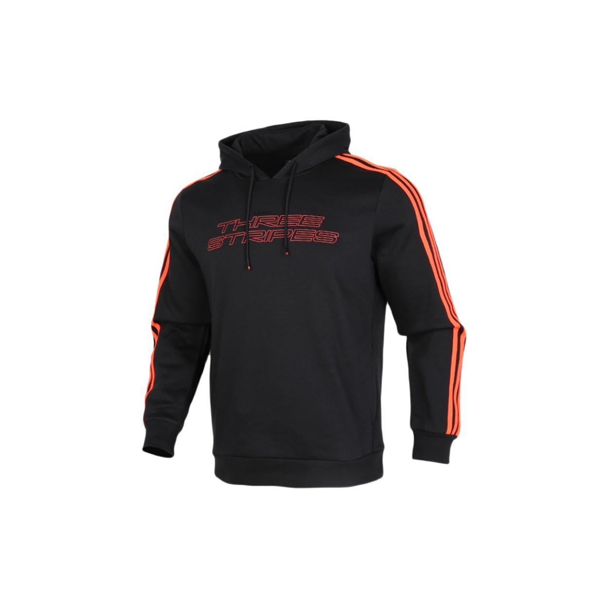 adidas M Fav Nn Hd logo Printing Fleece Lined Stay Warm Sports Pullover Black Men s GQ7049 M