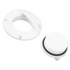 White Transom Drain Plug Nylon Scupper Drain Valve Boat Drain Plug Kit  Marine Drainage