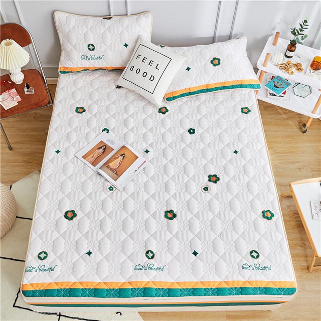 Husă de saltea matlasată, cu senzație de mână moale, cearșaf dușor anti-bacterian Husă de pat personalizată Nu este inclusă Față de pernă