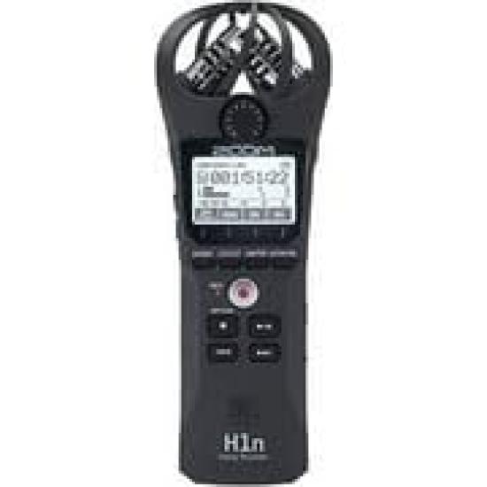 Zoom H1n Portable Recorder with Onboard Stereo Camera Records to SD Compact USB Music Video Interview Use Microphone, Mountable, Card, Microphone,