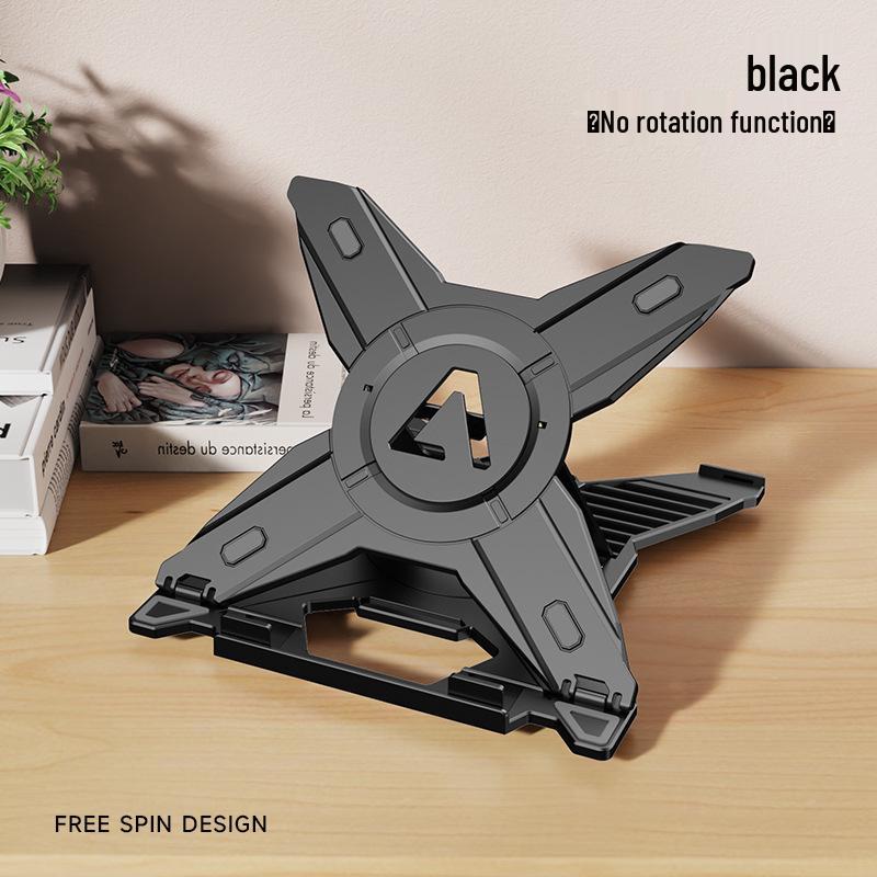 Foldable Rotatable Laptop & Phone Stand – Adjustable Height, Cooling, Gaming-Friendly
