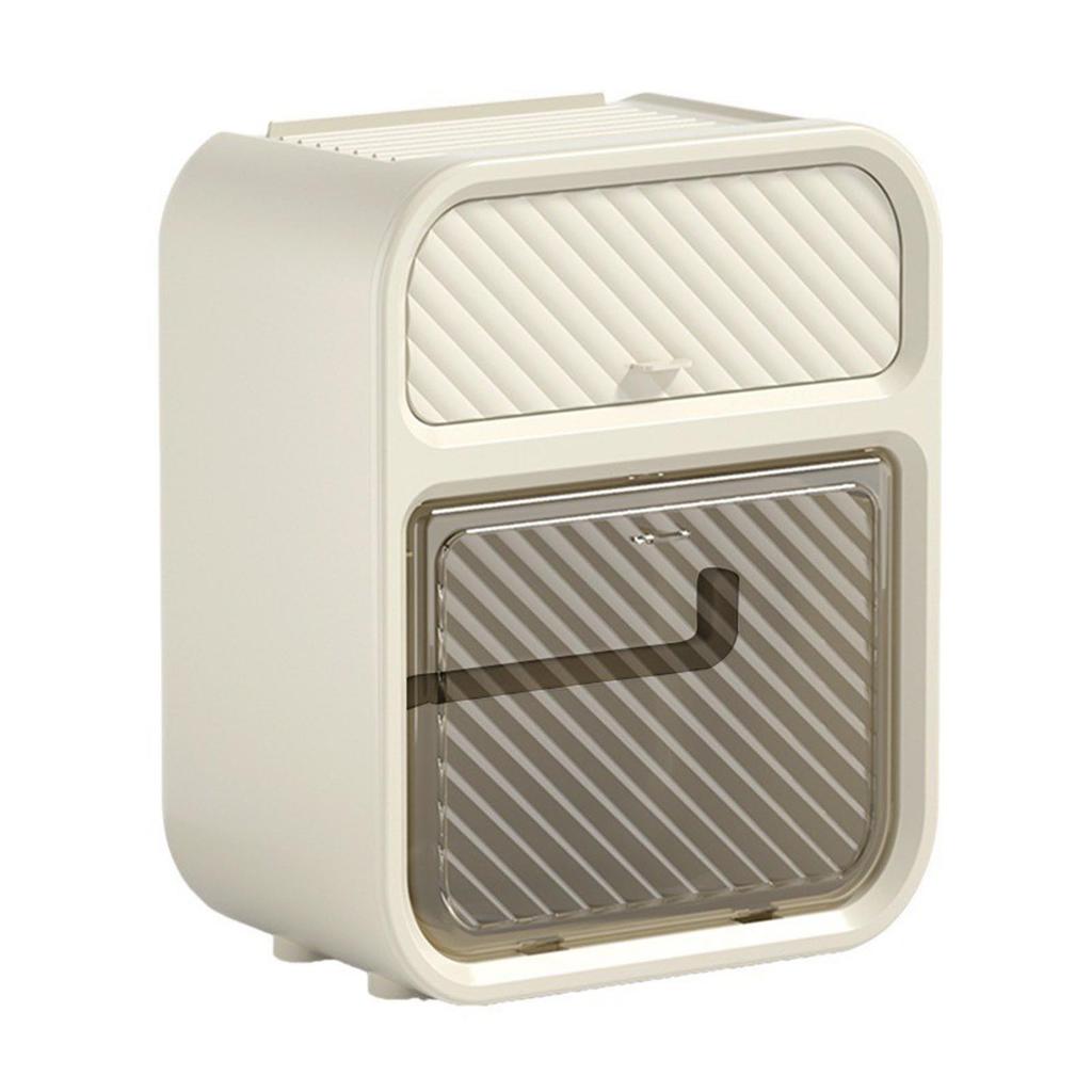 Uchwyt na papier toaletowy bez wiercenia, dwuwarstwowy, do przechowywania, montowany na ścianie uchwyt na papier toaletowy